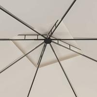 VidaXL Prieel 160 g/m² 3x3x2,7 m crèmekleurig - thumbnail