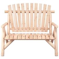 Tuinbank 2-zits 119x85x98 cm massief vurenhout - thumbnail