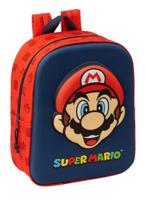 Schoolrugzak Super Mario Rood Marineblauw 22 x 27 x 10 cm - thumbnail