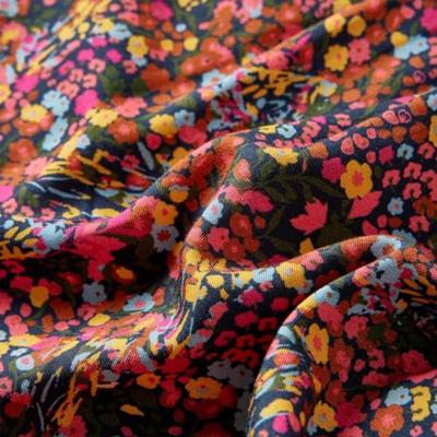 Kinderjurk met lange mouwen bloemenprint 92 meerkleurig - thumbnail