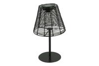 Decostar Tafellamp solar LED Hira 35 cm zwart - thumbnail