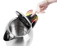 Adler AD 1223 waterkoker 1,7 l Zwart, Roestvrijstaal 2200 W - thumbnail