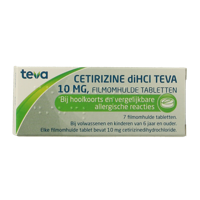 Teva Cetirizine diHCl 10mg 7 Tabletten - thumbnail