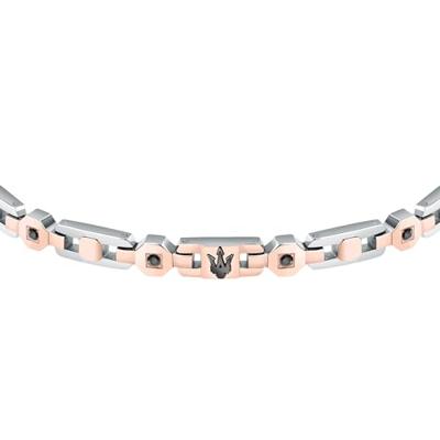 Maserati Roestvrij staal 21,5 cm Zilverkleurig Heren armband