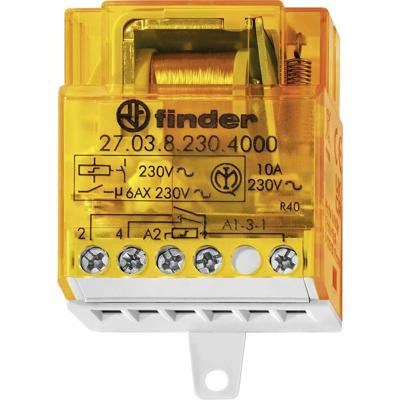 Finder 27.05.8.230.4000 Stroomstootschakelaar Inbouw 2x NO 230 V/AC 10 2300 VA 1 stuk(s)