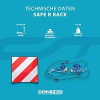 CONTEC waarschuwingsbord "safe r rack" ct warn,sign safe r rack white/red - thumbnail