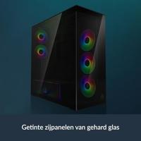 Arctic Xtender Midi-tower PC-behuizing, Gaming-behuizing Zwart - thumbnail