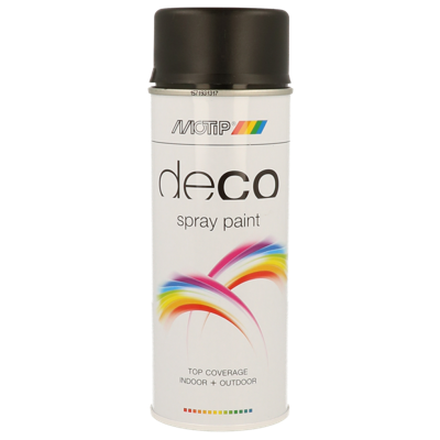MOTIP Deco Lak | Mat | RAL 9005 | 400ml - 01601