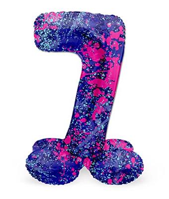 Folat folieballon staand 7 paint splash 41 cm | 20 stuks Folat folieballon staand 7 paint splash 41 cm | 20 stuks