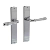 Intersteel Deurklink Helena op schild blind chroom - thumbnail