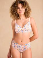 Gedrukte set van een borstvoedingsbeha en slipje ENVIE DE FRAISE in maat one size lichtroze - thumbnail