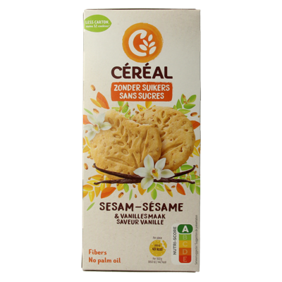Cereal Sesam vanille koek 132 Gram