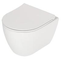 Wandcloset Plieger Lima Diepspoel Rimless met Softclose Closetzitting Wit - thumbnail