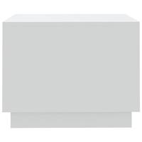 Salontafel 55x55x43 cm spaanplaat wit - thumbnail