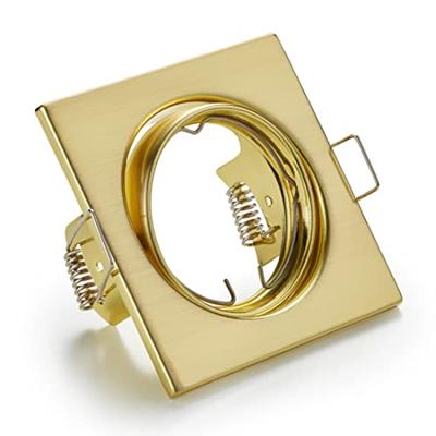 Trio Vierkante inbouwspotJura 8cm goud - 650000108