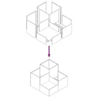 Tuin Bloempot Antraciet 80 x 80 x 60 cm Staal - thumbnail