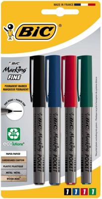 Viltstift bic ecolutions rond f assorti