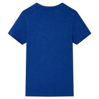 Kindershirt 128 donkerblauw - thumbnail