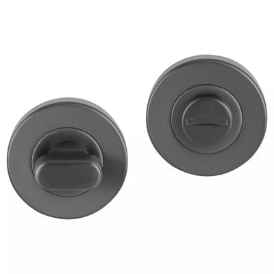 Differnz | WC Rozet | Gun Metal | Rond | 53mm