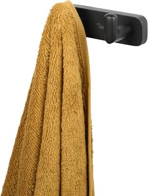 Ben Mykanto handdoekhaak 9,8x4,1x3,7cm mat zwart Ben Mykanto handdoekhaak 9,8x4,1x3,7cm mat zwart