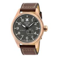 Gevril GV2 Men&apos;s Aeuronautica Grey Dial Brown Calfskin Leather Watch 18004 Heren Horloge - thumbnail