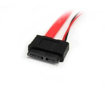 StarTech.com SATA Slimline kabel met Molex stekker - S-ATA all-in-one aansluitkabel - 1 x Slimline SATA 1 x LP4 1 x SATA - 50 cm