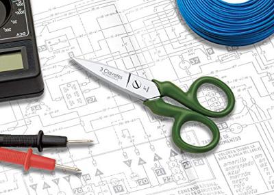 elektriciensschaar 3 Claveles 5" Roestvrij staal 12,7 cm Recht