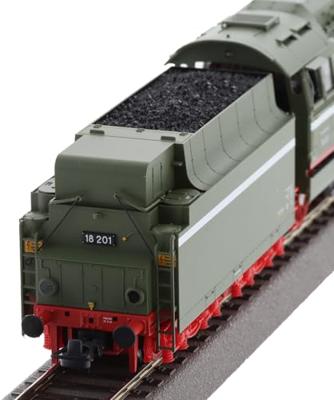 Roco 7100006 H0 snelrijstoomlocomotief 18 201 met kolenverbranding van de DR
