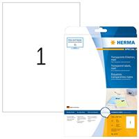 Herma 4375 210 x 297 mm Polyester folie Transparant 25 stuk(s) Permanent hechtend Folie-etiketten - thumbnail