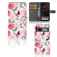 Google Pixel 7A Hoesje Butterfly Roses - thumbnail