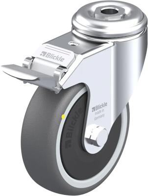 Blickle LKRA-PATH 101KF-FI-ELS Zwenkwiel met rem Wieldiameter: 100 mm Draagvermogen (max.): 120 kg 1 stuk(s)