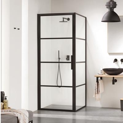 Douchecabine Sealskin Soho 80x50 cm Met Draaideur Links Hoekcabine 8 mm Helderglas Mat Zwart Douchecabine Sealskin Soho 80x50 cm Met Draaideur Links Hoekcabine 8 mm Helderglas Mat Zwart