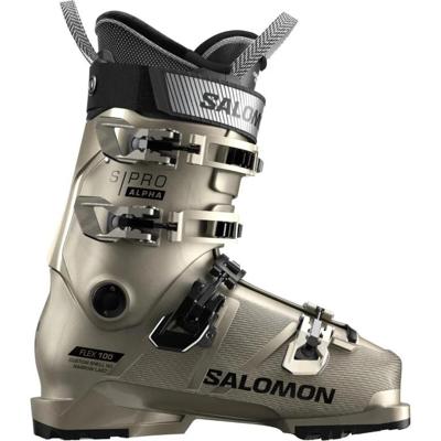 Salomon S/Pro Alpha 100 GW Skischoen Dames Light Bronze Met./Black/Black 23/23,5 Salomon S/Pro Alpha 100 GW Skischoen Dames Light Bronze Met./Black/Black 23/23,5