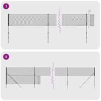 Draadgaashek 1,4x25 m gegalvaniseerd staal groen - thumbnail