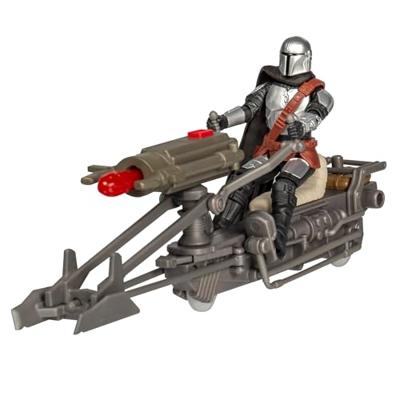 STAR WARS Epic World of Action The Mandalorian & Speeder Bike, 10 cm actiefiguur & voertuig, speelgoed voor 4-jarige jongens en meisjes en ouder STAR WARS Epic World of Action The Mandalorian & Speeder Bike, 10 cm actiefiguur & voertuig, speelgoed voor 4-jarige jongens en meisjes en ouder