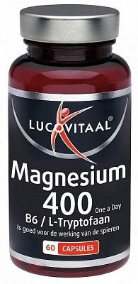 Lucovitaal Magnesium 400 met Vitamine B6 & L-Tryptofaan capsules Lucovitaal Magnesium 400 met Vitamine B6 & L-Tryptofaan capsules