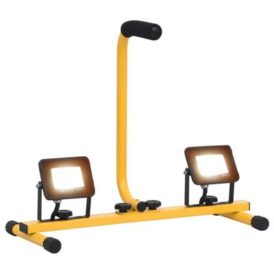 VidaXL Spotlight met handvat led 2x10 w warmwit