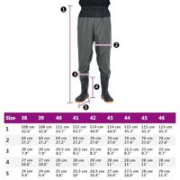 Waadpak met laarzen maat 41 donkergroen - thumbnail