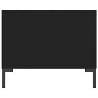 Salontafel 90x50x40 cm bewerkt hout zwart - thumbnail