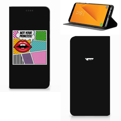 Samsung Galaxy A6 Plus (2018) Hippe Standcase Popart Princess Samsung Galaxy A6 Plus (2018) Hippe Standcase Popart Princess