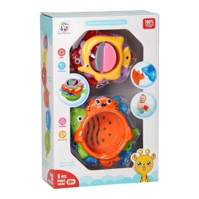 Stapel Badbekers Dieren, 6dlg. Stapel Badbekers Dieren, 6dlg.