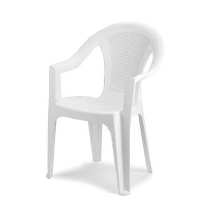 Diningstoel Ischia kunststof wit