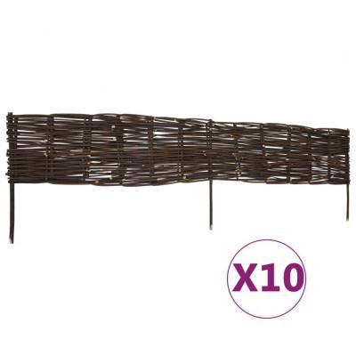 vidaXL Gazonborden 10 st 120x35 cm wilg vidaXL Gazonborden 10 st 120x35 cm wilg