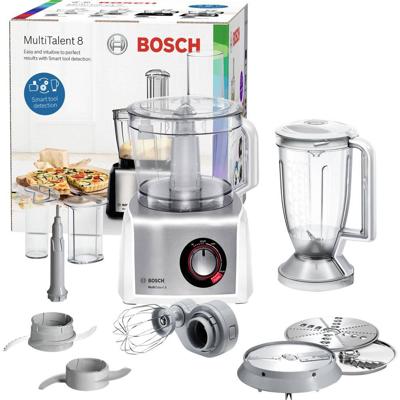 Bosch Haushalt MC812S814 Foodprocessor 1250 W Zilver, Wit Bosch Haushalt MC812S814 Foodprocessor 1250 W Zilver, Wit