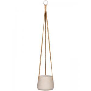 Rough Eco-line hangende bloempot S 14x11 cm Patt lichtgrijs Rough Eco-line hangende bloempot S 14x11 cm Patt lichtgrijs