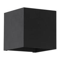 Lyora Vierkante wandlampSifor zwart - 106194 - thumbnail