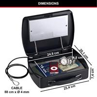 Master Lock P40020 Documenthouder (b x h x d) 74 x 254 x 201 mm Zwart - thumbnail