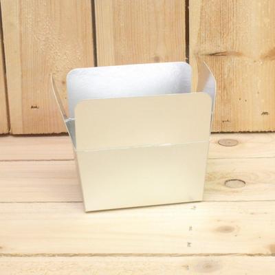 Bonbon doosjes - Chocolade doosje - Zilver mat LAAG - 12 stuks