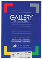Gallery witte etiketten ft 66 x 46,6 mm (b x h), ronde hoeken, doos van 1.800 etiketten - thumbnail
