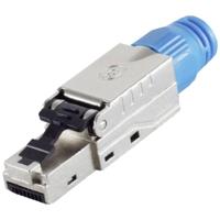 BKL Electronic RJ-45 stekker, CAT 8.1, zonder gereedschap.. STP 10121216 Zilver 1 stuk(s) - thumbnail